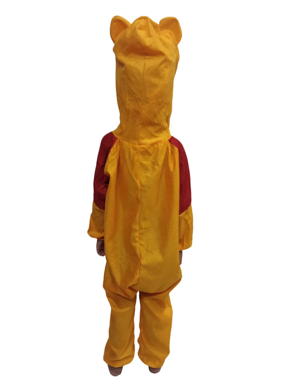 Yellow Honey Loving Friendly Bear Cartoon Character Fancy Dress Costume for Kids with Hood, Ears & Full-Body Jumpsuit | Cartoon Costume for Kids - Image 3