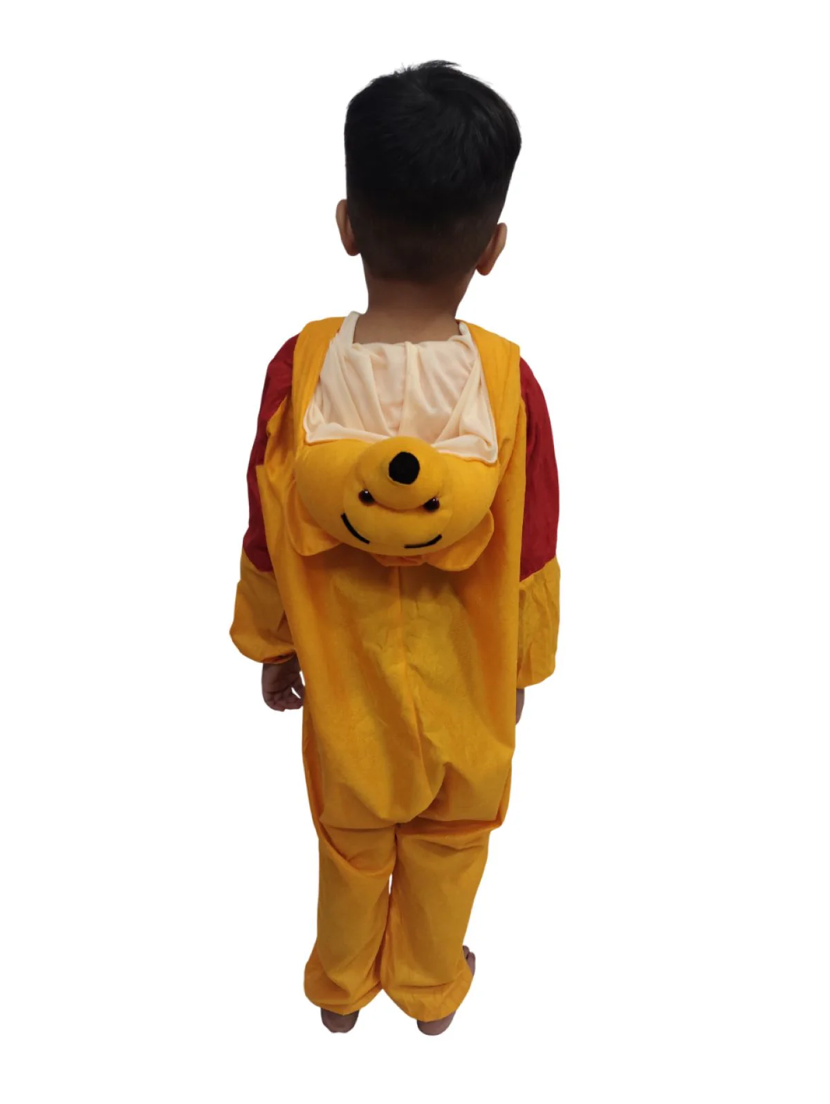 Yellow Honey Loving Friendly Bear Cartoon Character Fancy Dress Costume for Kids with Hood, Ears & Full-Body Jumpsuit | Cartoon Costume for Kids - Image 5