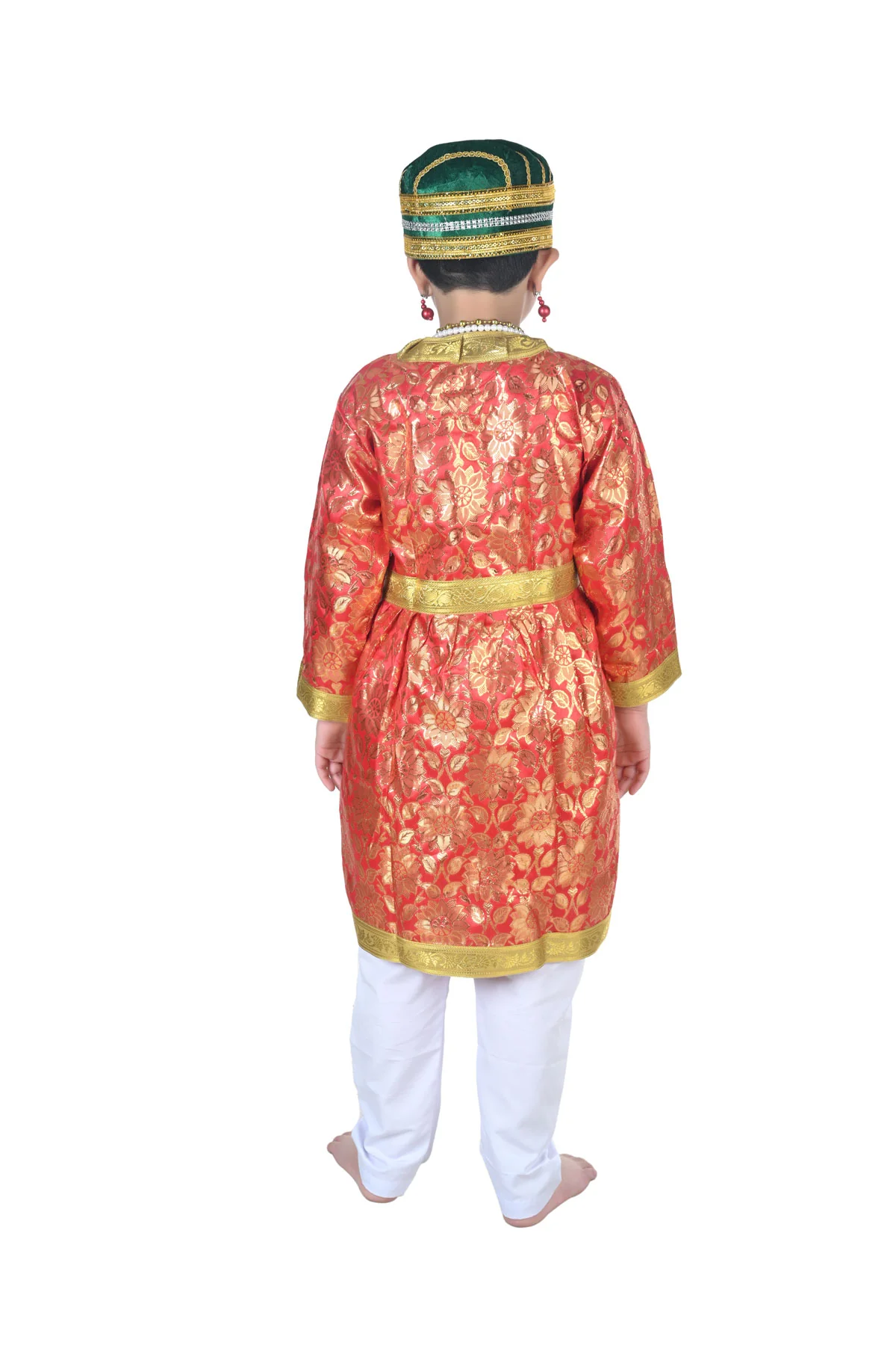 Birbal Hindu Advisor of Akbar Kids Fancy Dress Costume for Boys & Men - Image 3