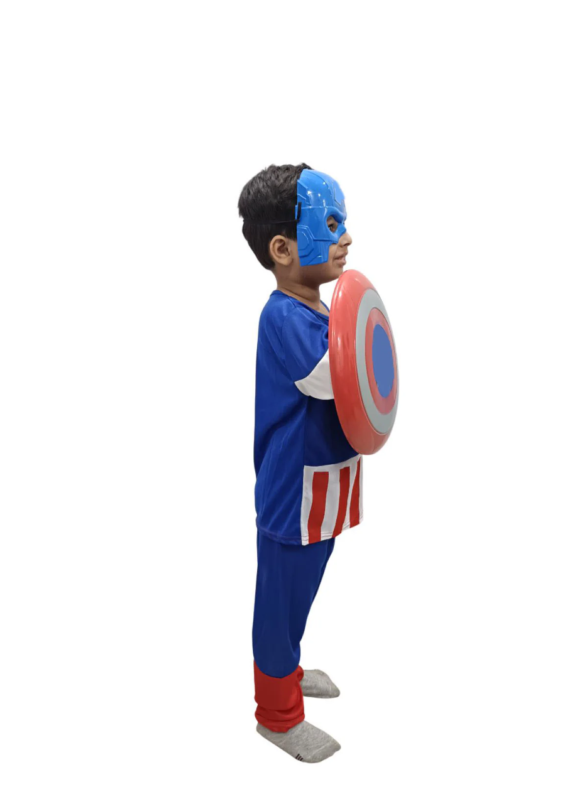 American Superhero Fancy Dress Costume for Kids - Standard - Image 3