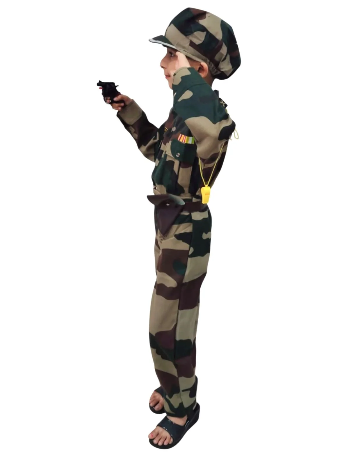 6pcs Military Woodland Print | Independence Day | Army Dress | Community Helper Soldier for Patriotic Events for Role Play - Image 6
