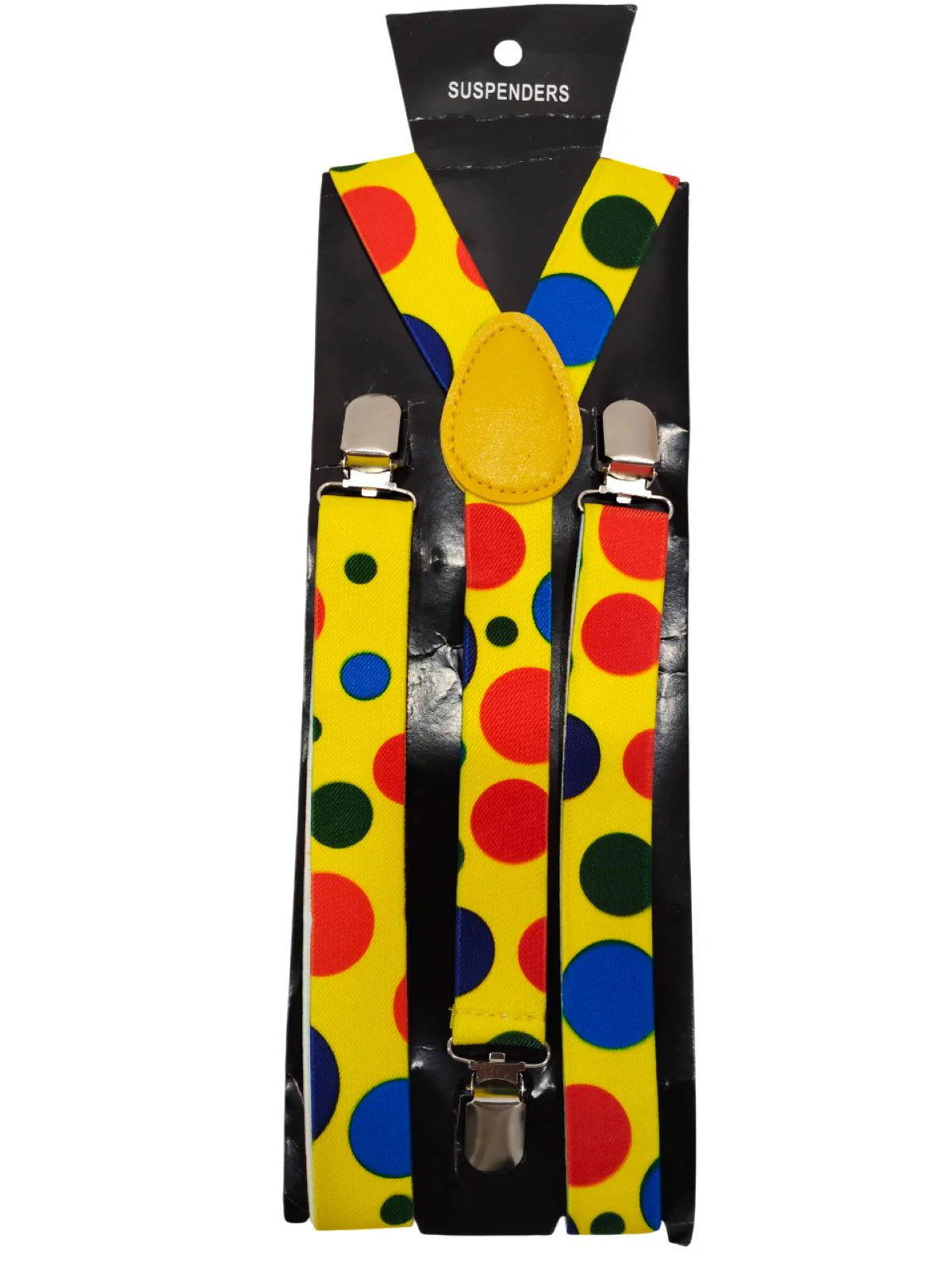 Adjustable Elastic Y-Back Style Unisex Suspender in Joker Look for Adults – Fancy Dress Costume Accessory with Strong Metal Clips - Image 3