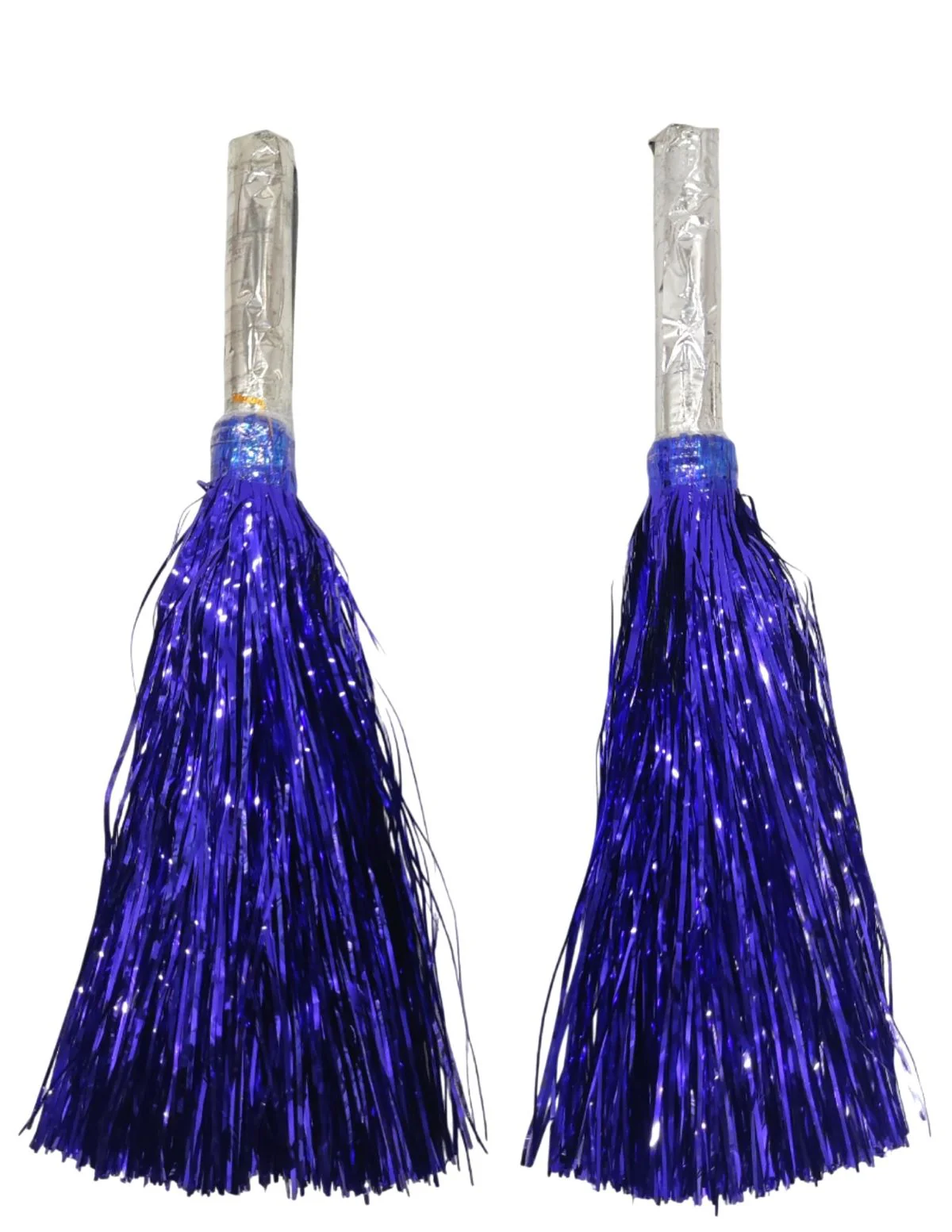Dark Blue Pom Pom with Stick | Cheerleader Pompoms for Kids Dance | Pom Poms for Kids for Dance & Sports Events | Cheer Girls Pom Pom for School Annual Day | Fancy Dress Costume Acessory