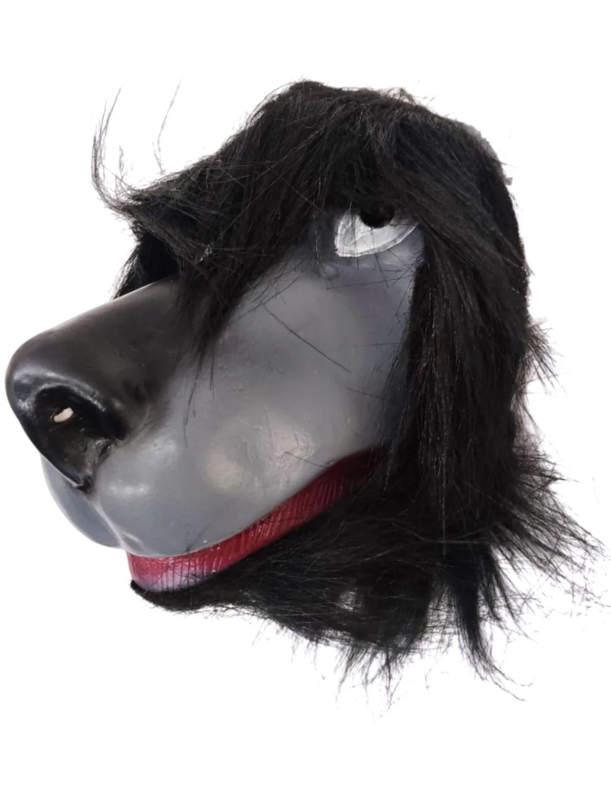 Jamwant Mythological Fancy Dress Mask – Grey & Black Face Mask with Hair Outline for Ramleela Role Play | Adult Size - Image 3