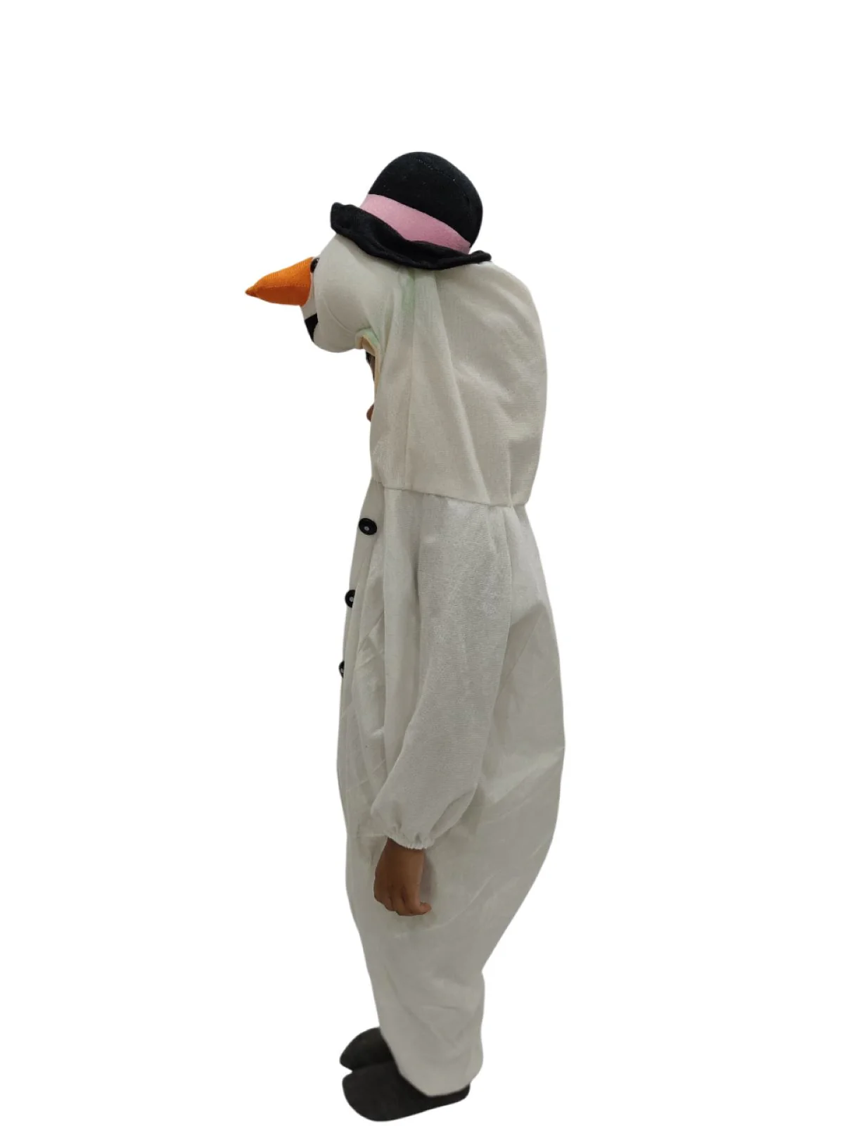 Snowman Jumpsuit for Kids Fancy Dress Costume | Winter Look Cute & Cozy for Boys & Girls - Image 4