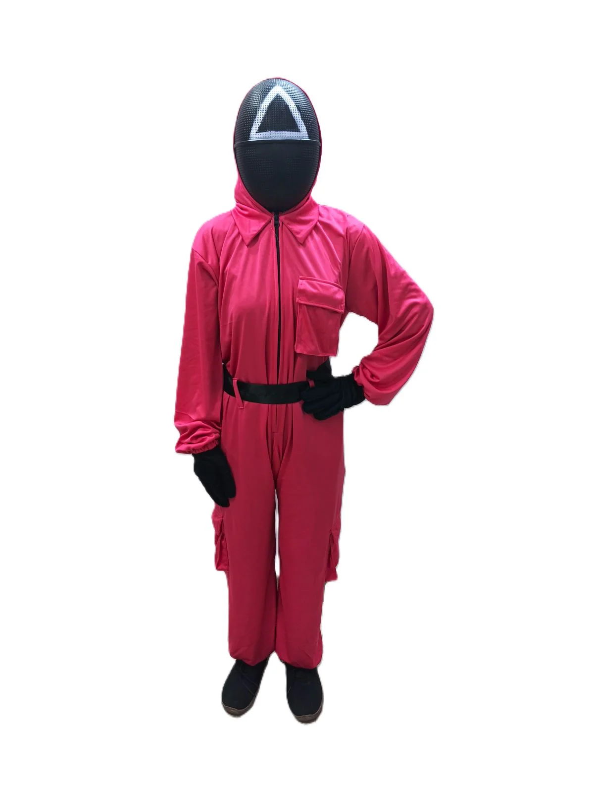 Survival Drama Korean TV Series Game Costume with Attached Hood, Assorted Plastic Mask & Belt - Halloween Cosplay Outfit for Adults | For Girls and Women - Image 10