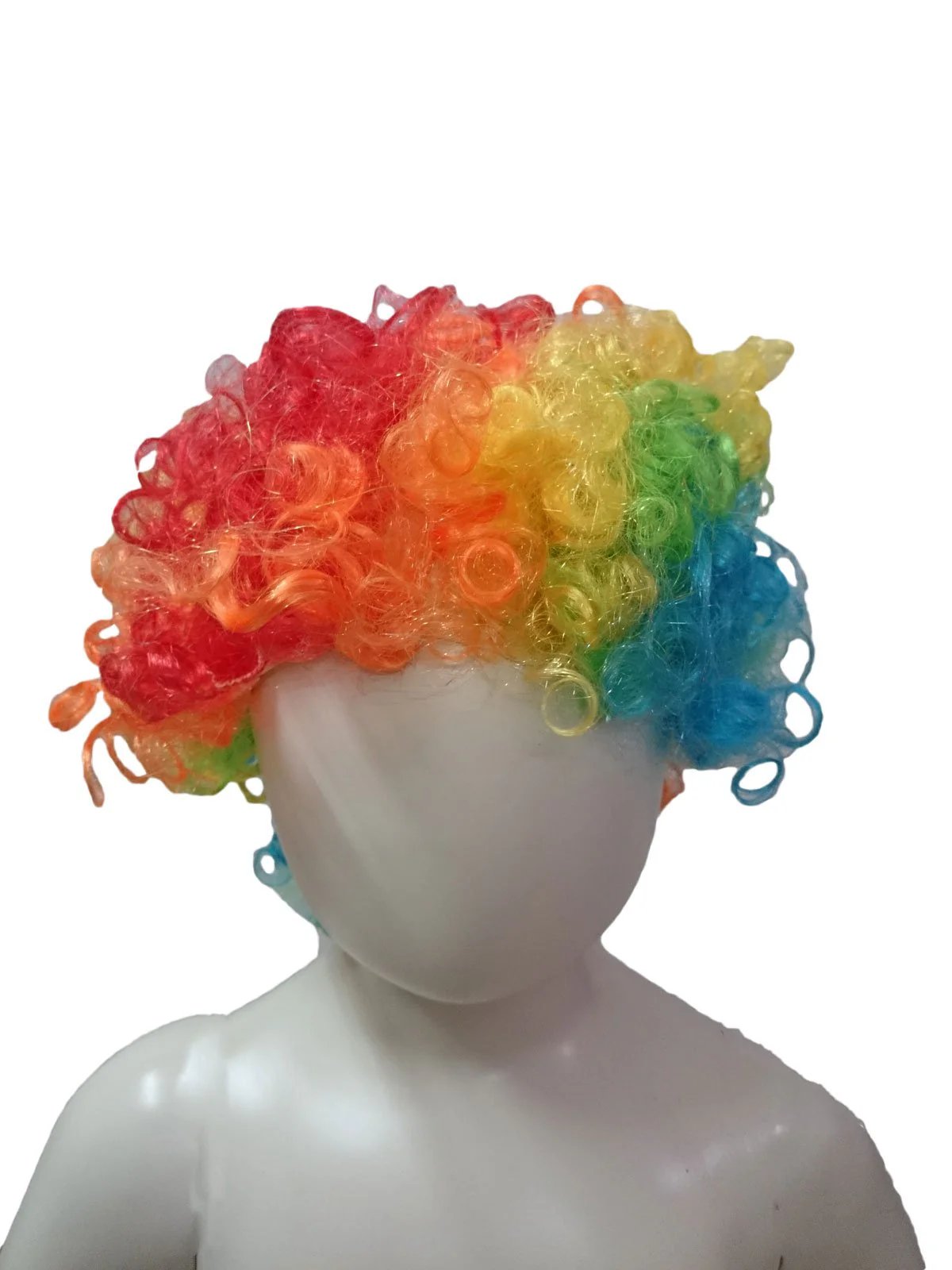 Buy Joker Clown Hair Wig & Foam Nose Unisex Adult & Kids Fancy Dress Costume Accessory - Image 4