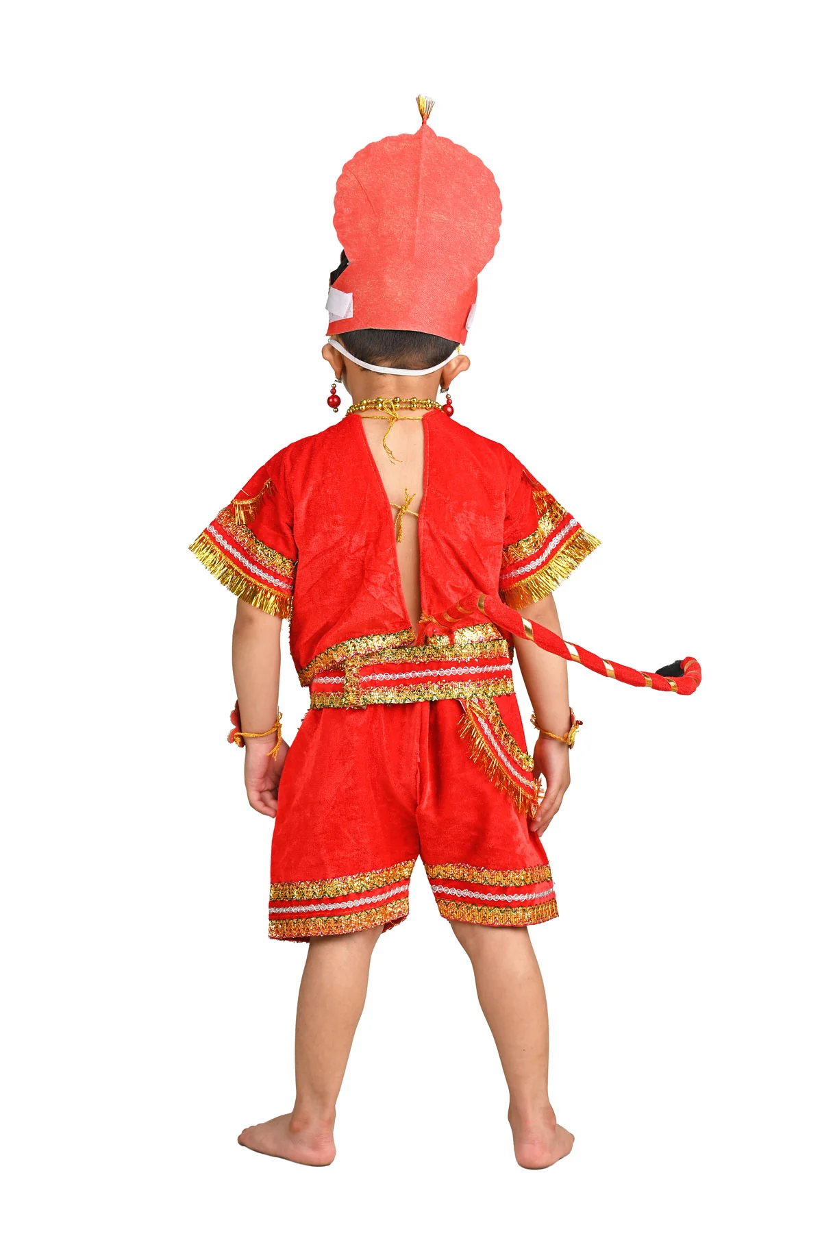 Lord Hanuman Bajrang Bali Monkey God Hindu Kids & Adults Fancy Dress Costume | Without Gada - Image 4