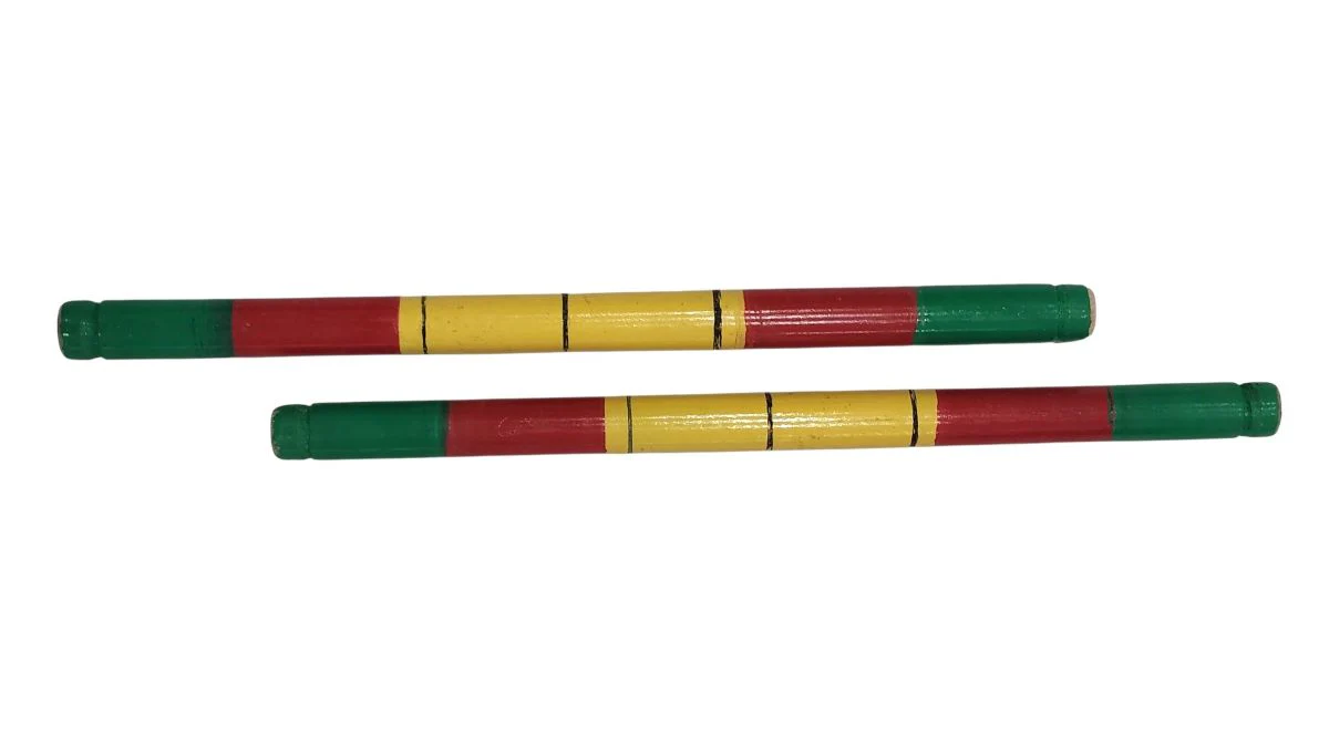 Multicolor Dandiya Sticks 33cm Navratri Garba Dress Accessory for Kids & Adults - Image 4