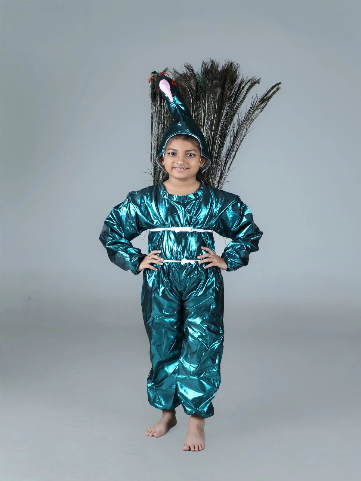 Peacock (with Feathers) Bird Fancy Dress Costume - Image 6