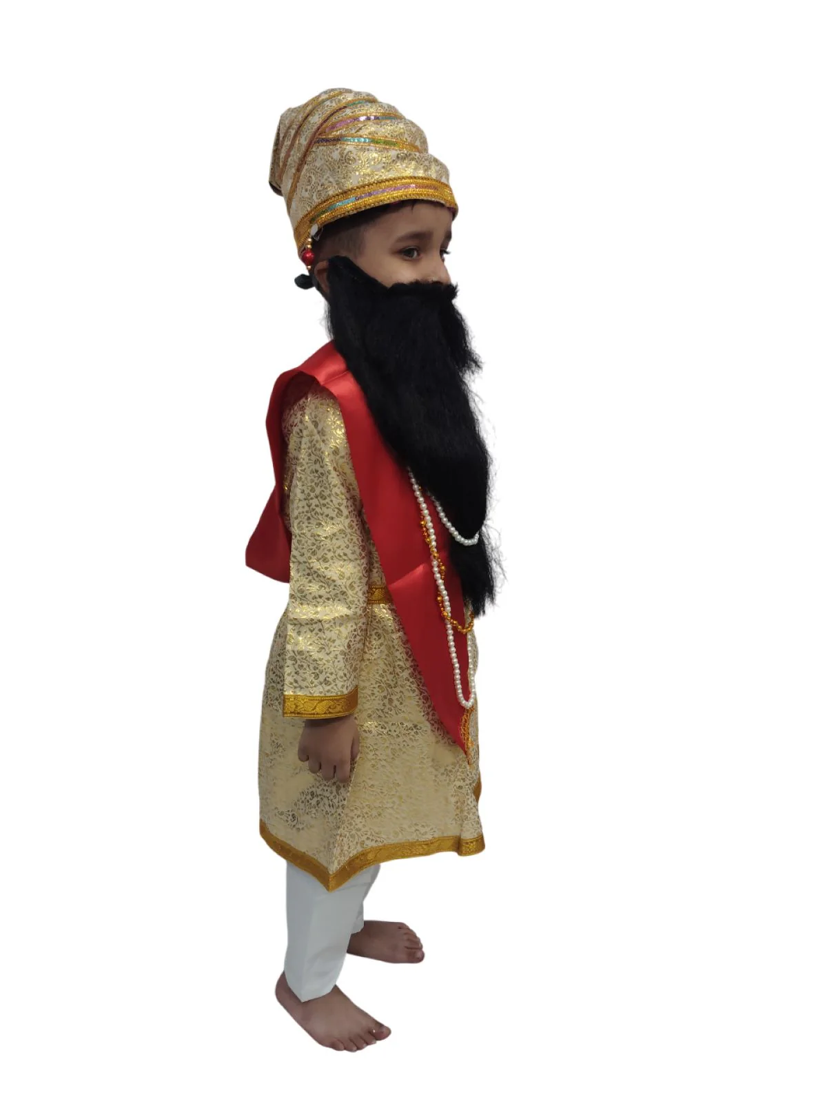 Chhatrapati Shivaji Maharaj Indian Maratha Warrior King Kids & Adult Fancy Dress Costume for Boys - Image 4