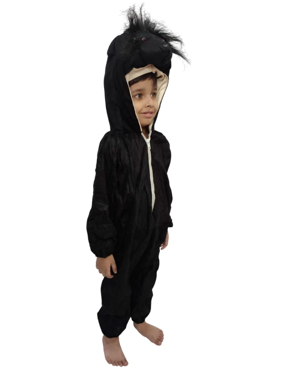 Chimpanzee Gorilla Black Monkey Animal Kids Fancy Dress Costume - Image 4