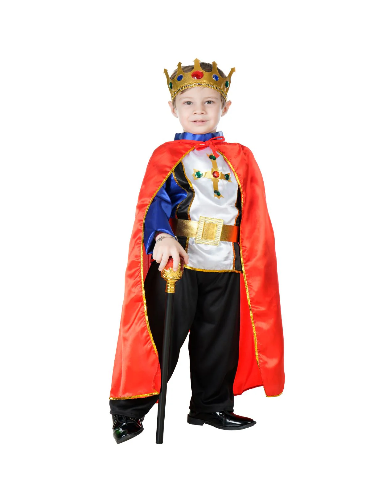 Fairytale Prince Charming with King Scepter Combo Kids Fancy Dress Costume | Halloween Theme | Imported - Image 7