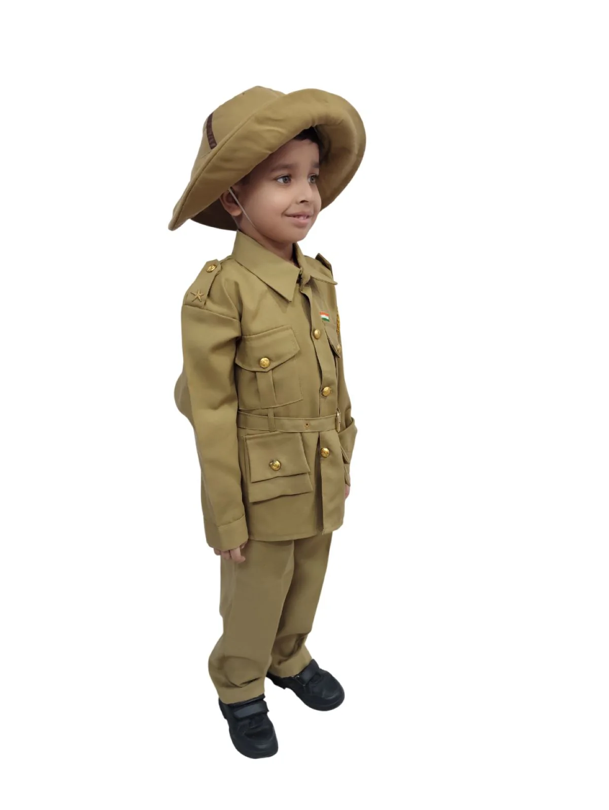 Forest Officer Explorer Professional Community Helper Indian Kids Fancy Dress Costume - Image 4
