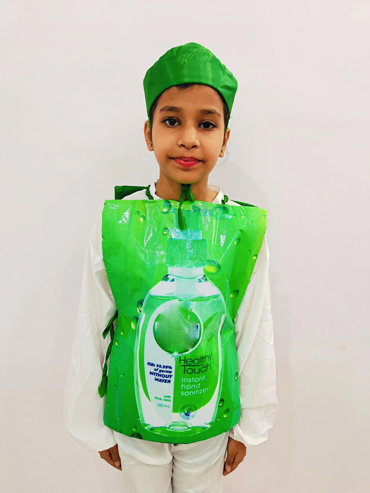 Original Green Hand Wash Sanitizer Corona Protection Kids Fancy Dress Costume - Image 5