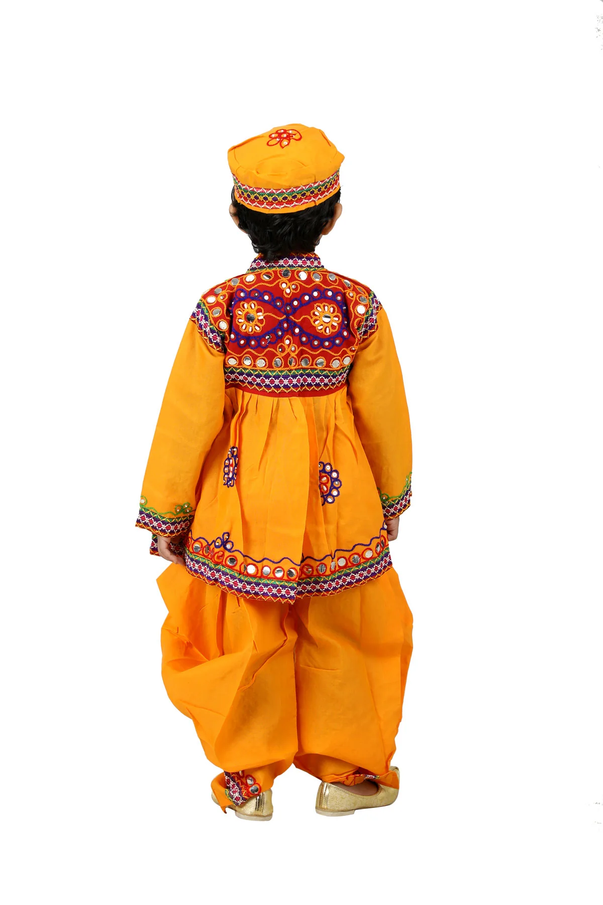 Gujarat Indian State Fancy Dress Costume for Boys and Men - Image 4