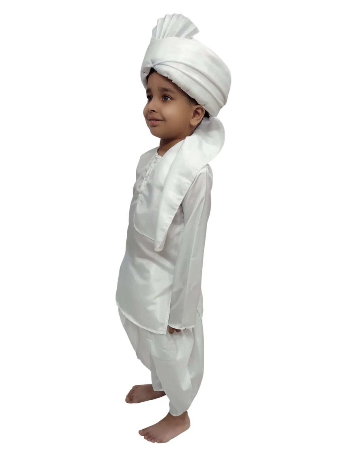Haryanvi Boy Indian State Traditional Kids & Adult Fancy Dress Costume - Image 4