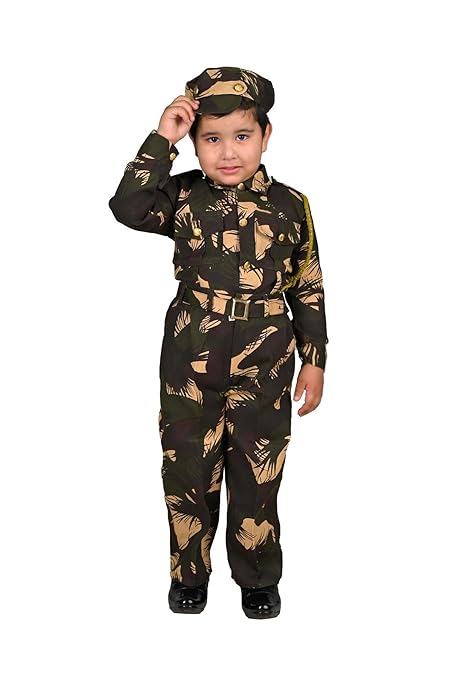 Indian Para Military Special Forces Commandos Profession Fancy Dress Costume - Image 6