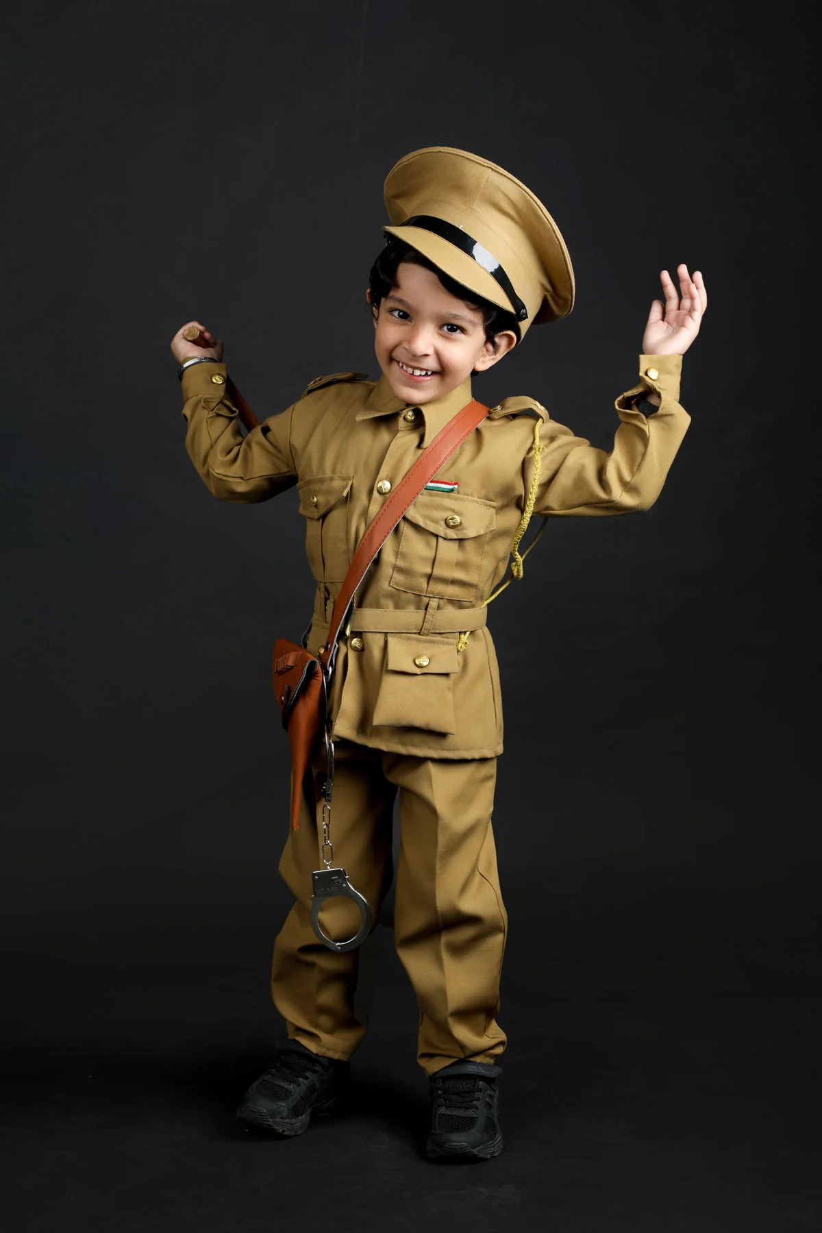 Indian Police Commissioner Profession Community Helper Kids Fancy Dress Costume - Image 12