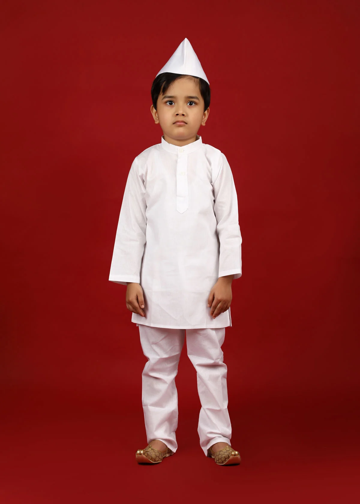 Indian Politician Parliamentarian Neta Ji National Leader Kids Fancy Dress Costume - Image 5