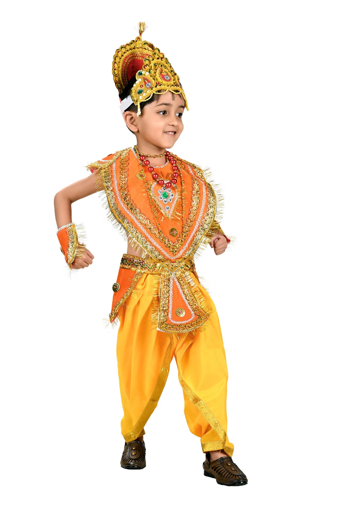 Indian Raja King Historical Mythology Kids & Adults Fancy Dress Costume - Image 4