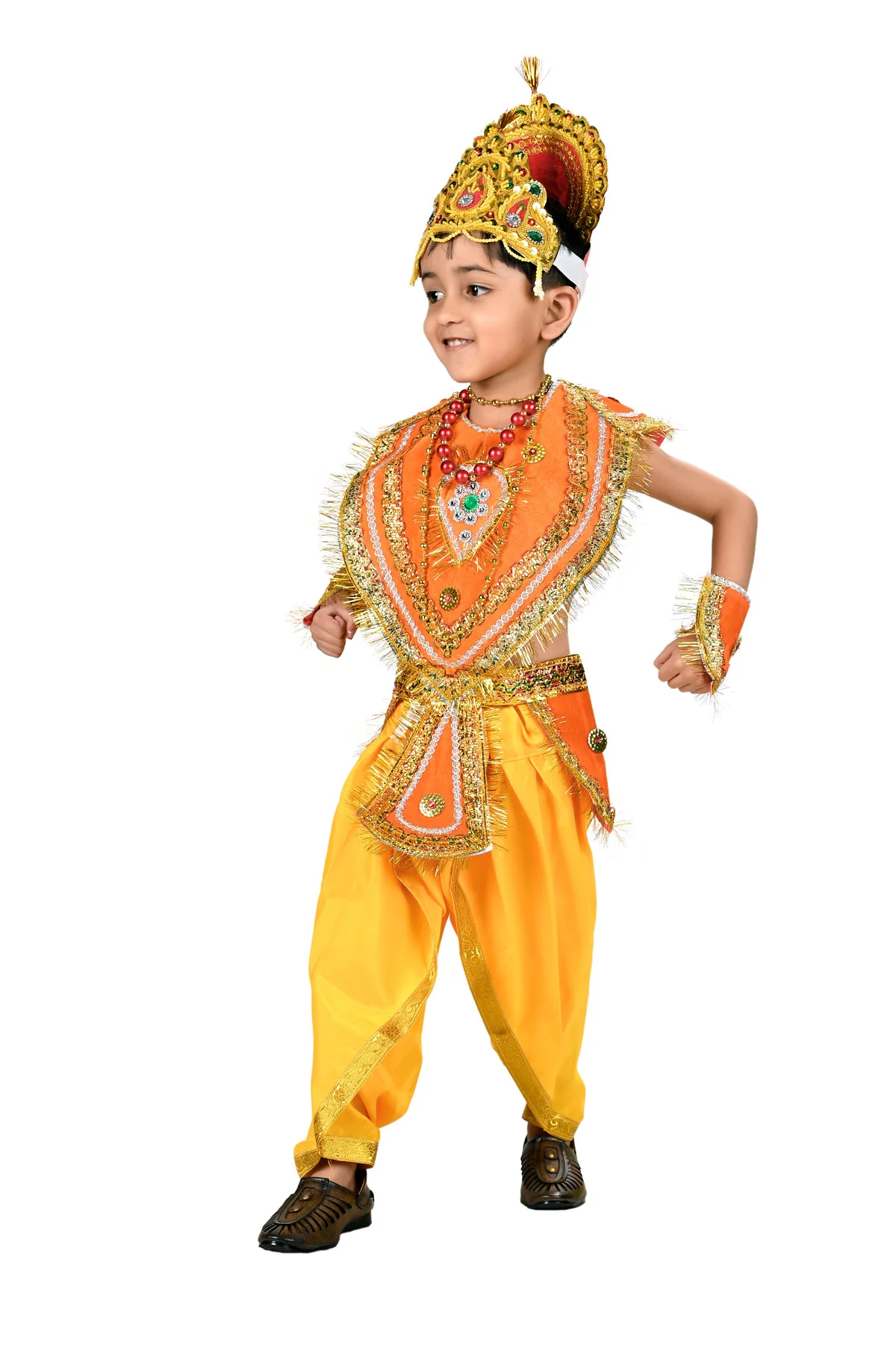 Indian Raja King Historical Mythology Kids & Adults Fancy Dress Costume - Image 7
