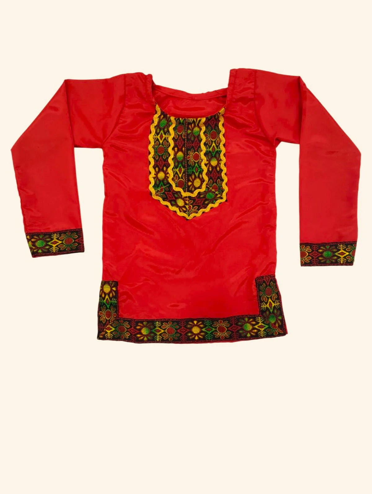 Kashmiri Indian State Fancy Dress Costume for Girls and Females - Image 7