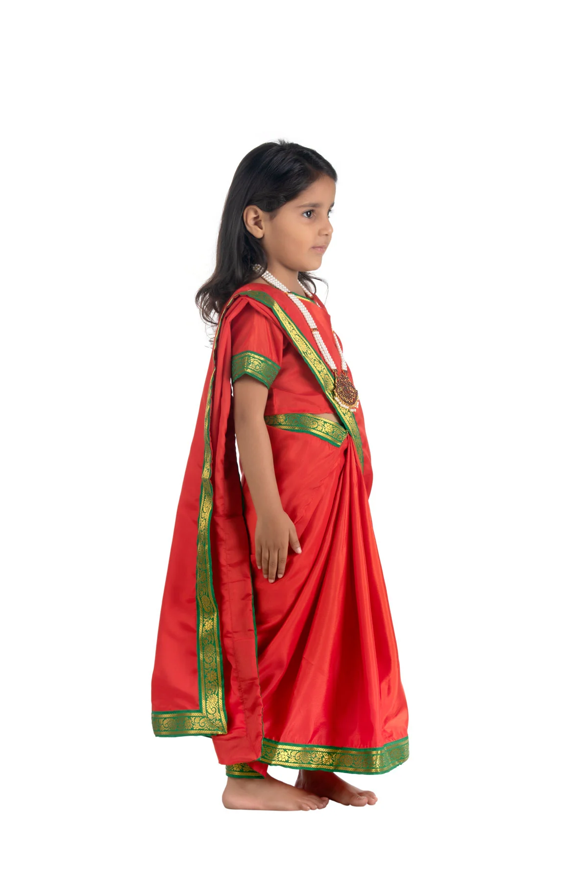 Maiya Yashoda Saree Janmashtami Kids Fancy Dress Costume for Girls - Image 3
