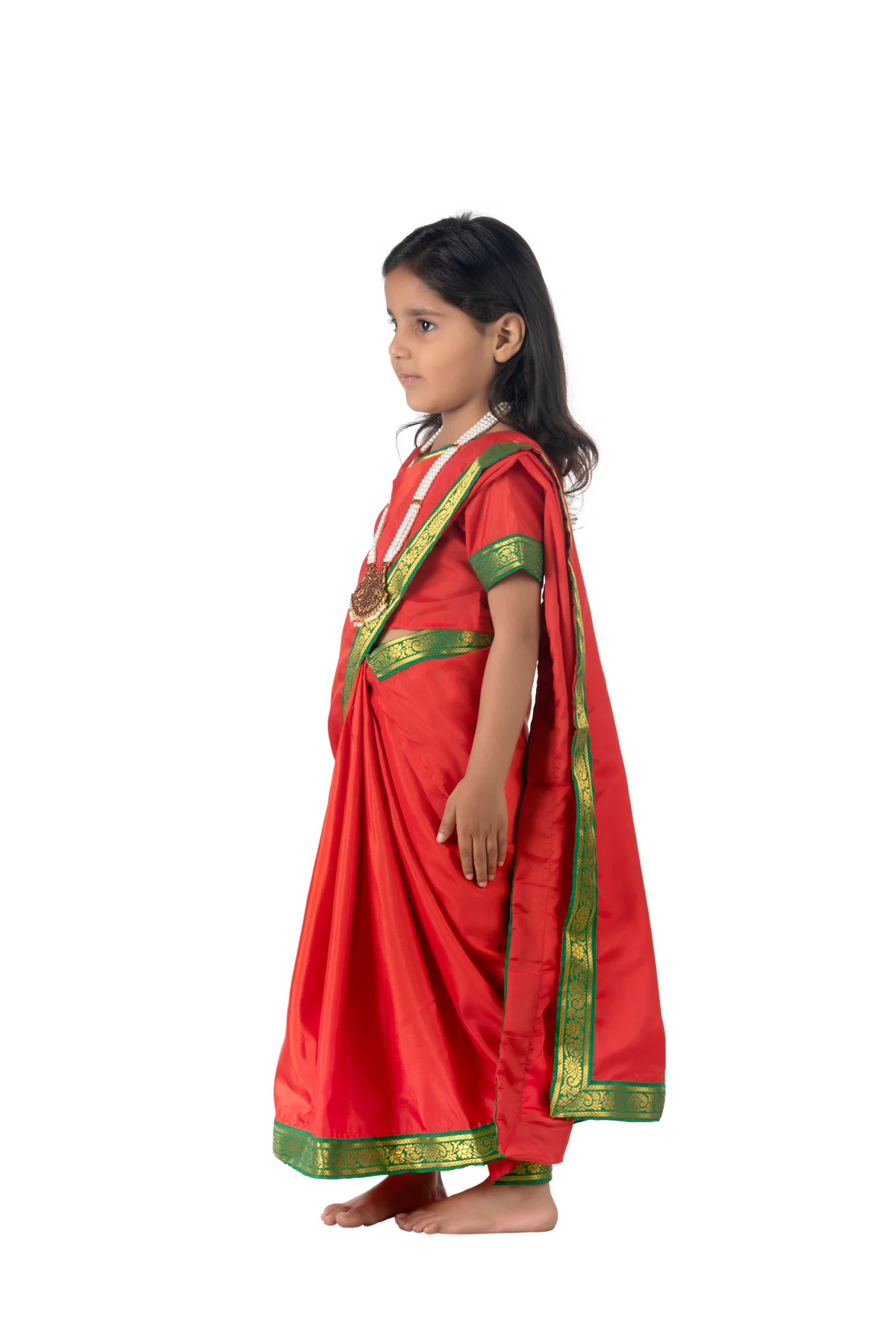 Maiya Yashoda Saree Janmashtami Kids Fancy Dress Costume for Girls - Image 5