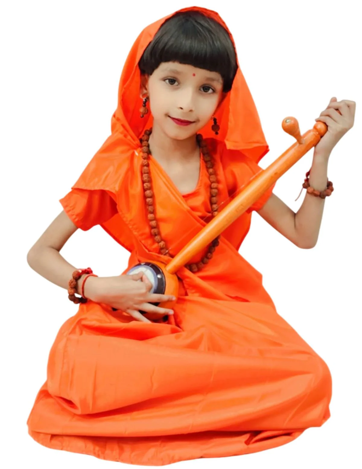 Meera Mirabai Krishna Lover and Devotee Kids Fancy Dress Costume for Girls & Women - Image 14