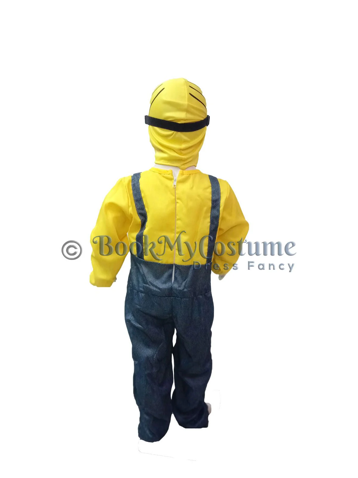 Yellow Childlike Cartoon Character (Despicable Me) With Goggles Kids Fancy Dress Costume | Premium | Imported - Image 3