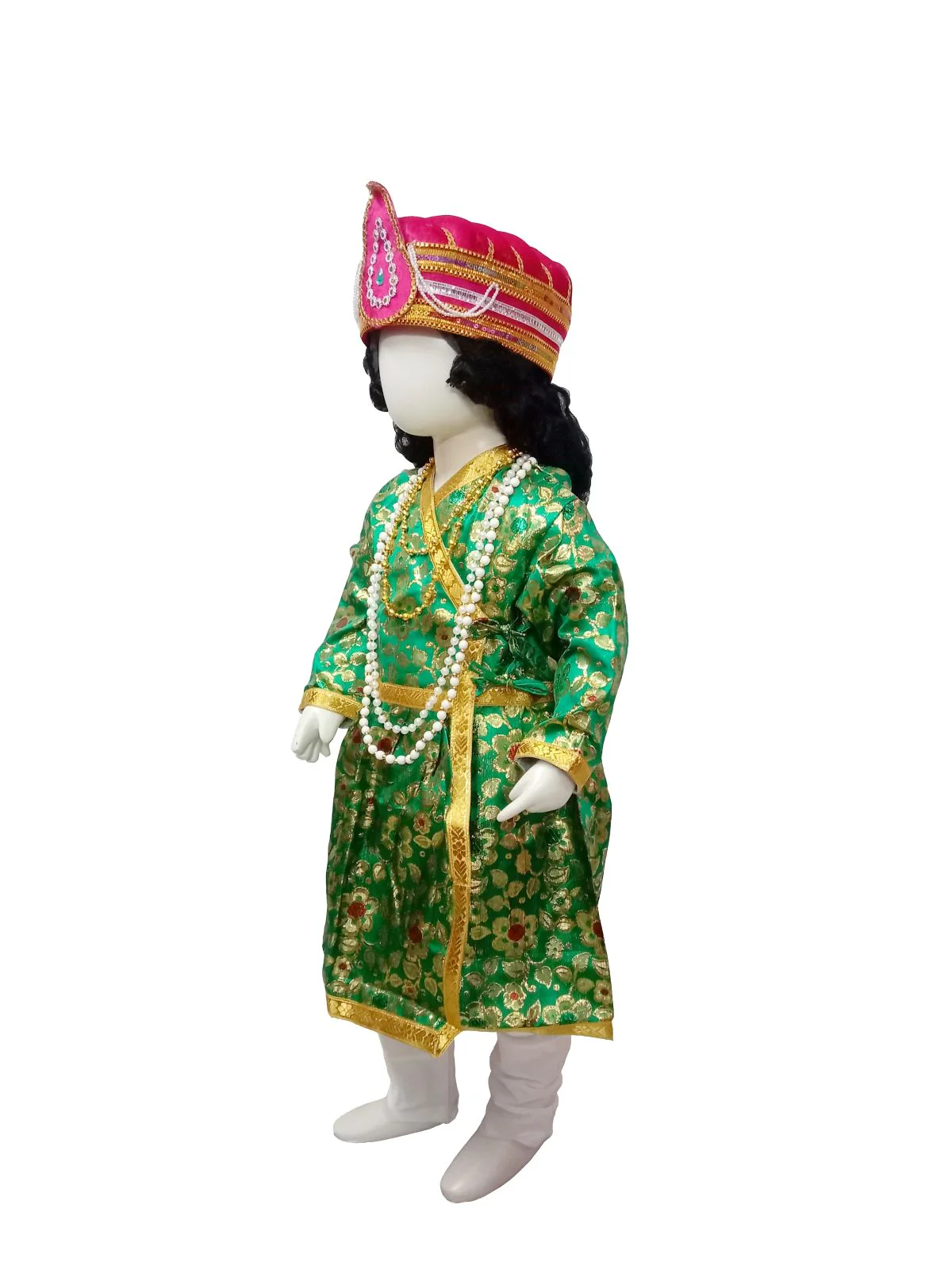 Mughal Emperor Sultan with Wig Kids & Adult Fancy Dress Costume for Boys & Men - Image 4