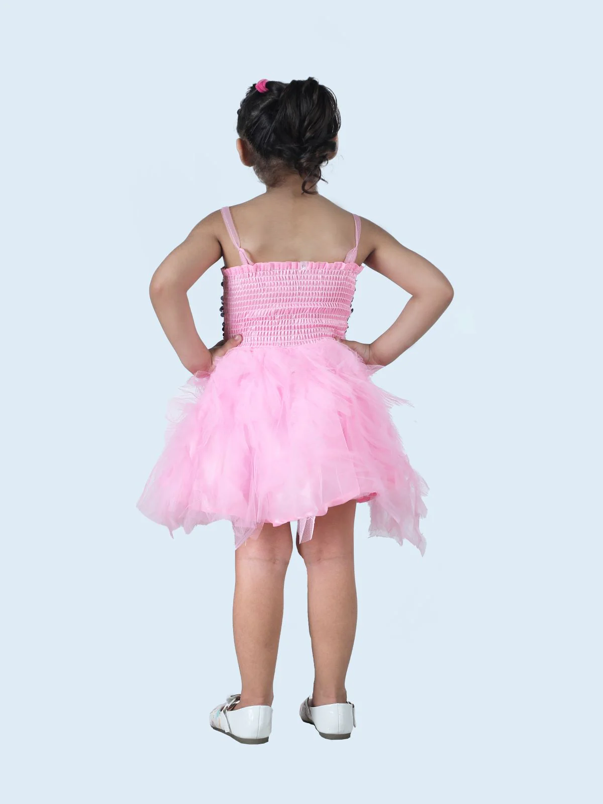 Pink & Black Frock Annual Day Dance Girls Fancy Dress Costume - Premium - Image 4