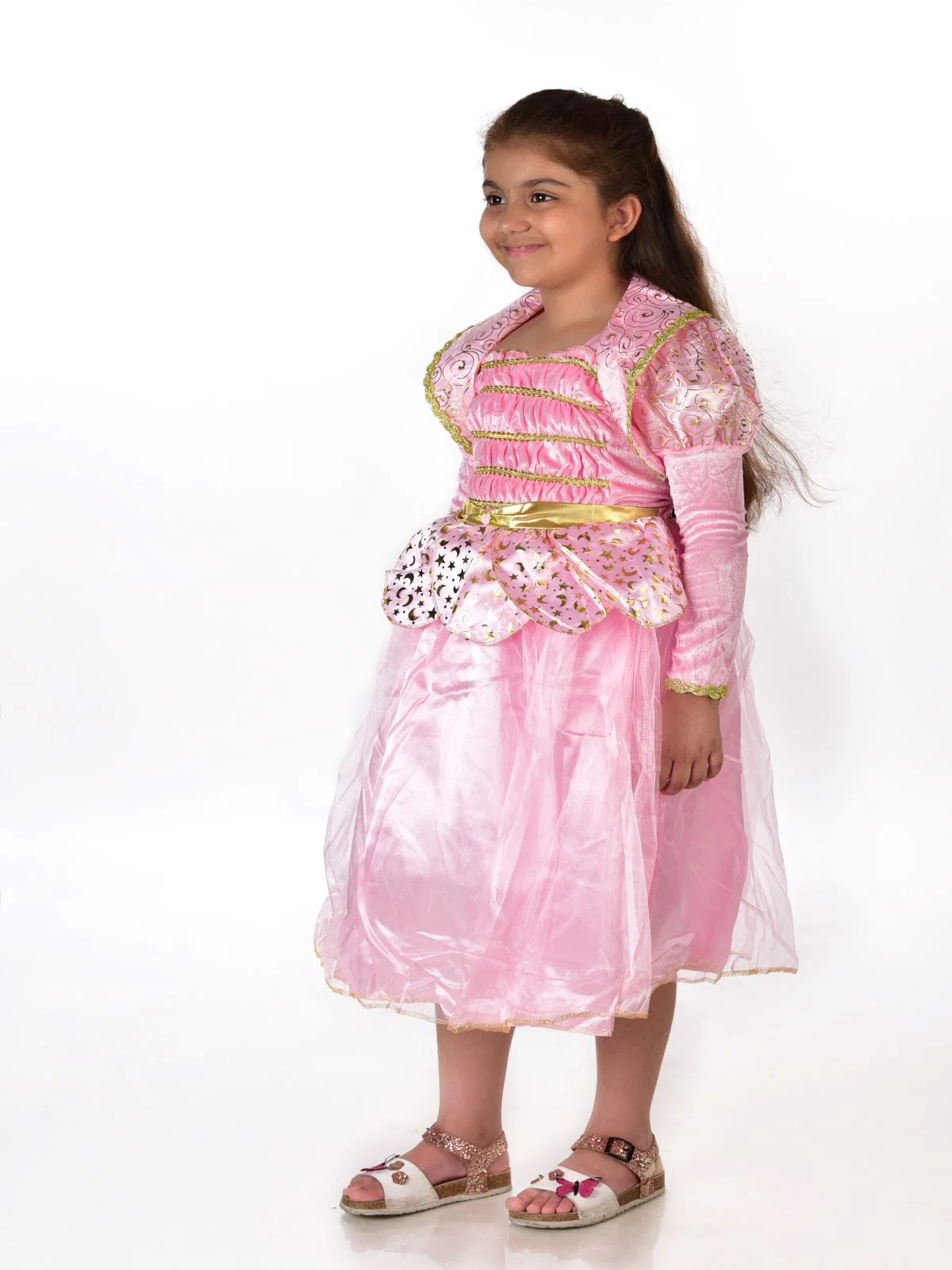 Princess Aurora Sleeping Beauty Lotus Fairy tale Kids Fancy Dress Costume | Imported - Image 4