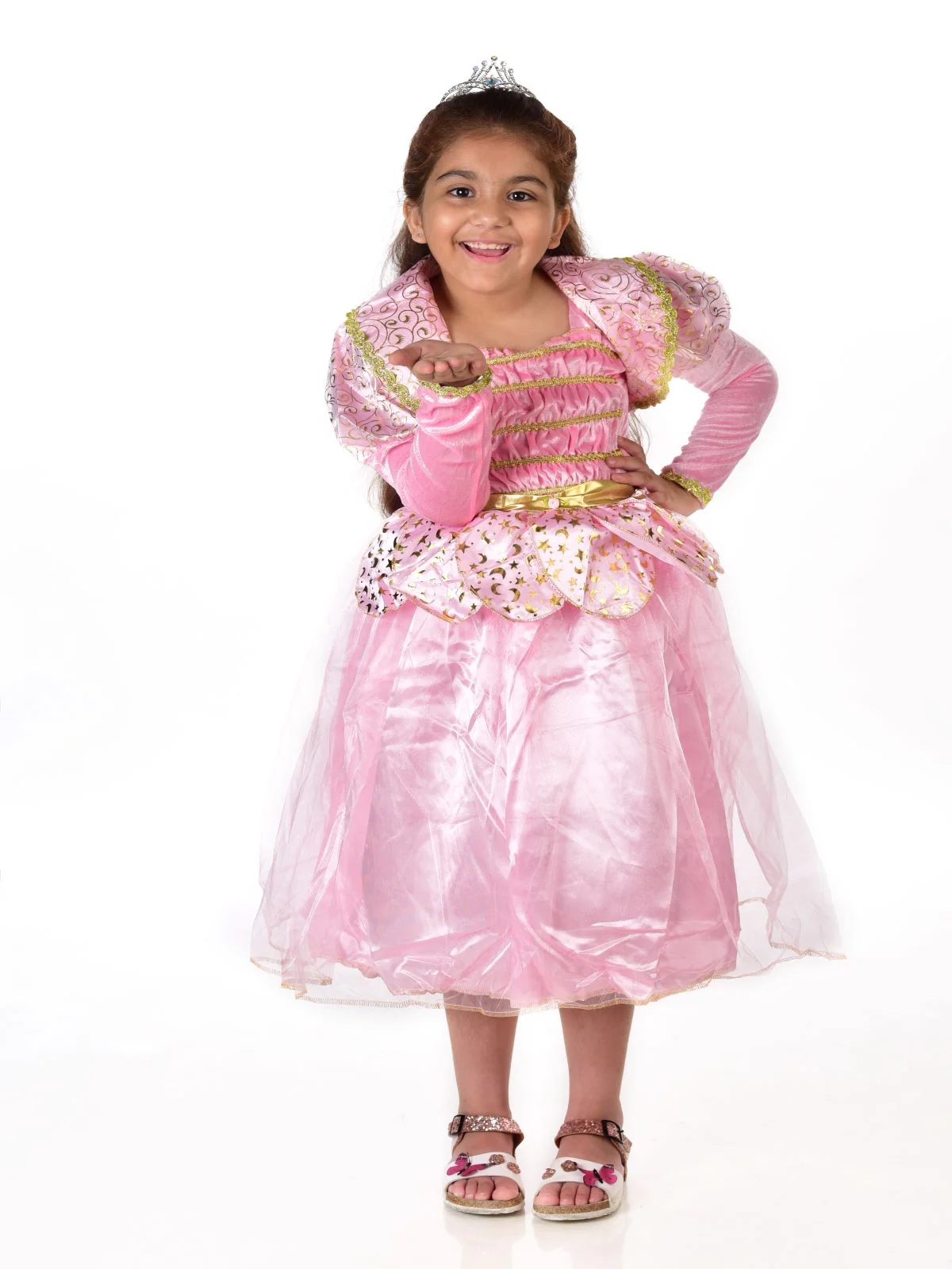 Princess Aurora Sleeping Beauty Lotus Fairy tale Kids Fancy Dress Costume | Imported - Image 5