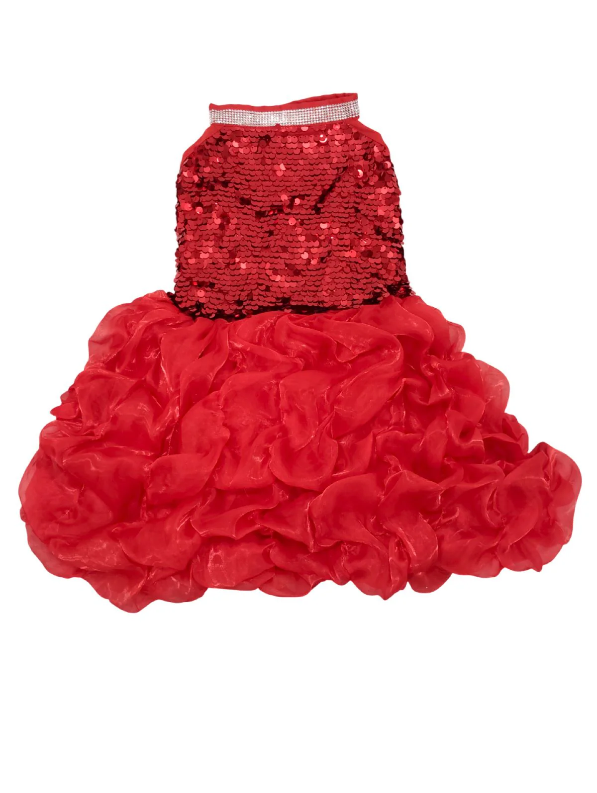 Red Balloon Frock Western Dance Costume Dress for Girls Kids - Premium - Image 6