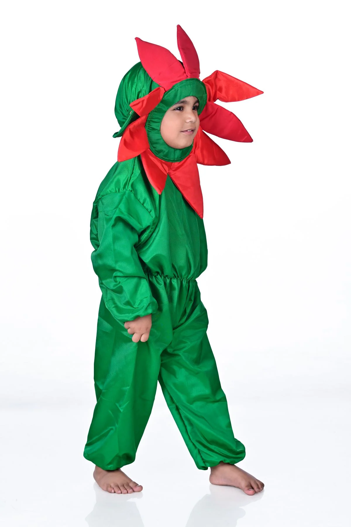 Red Flower Kids Fancy Dress Costume - Image 3