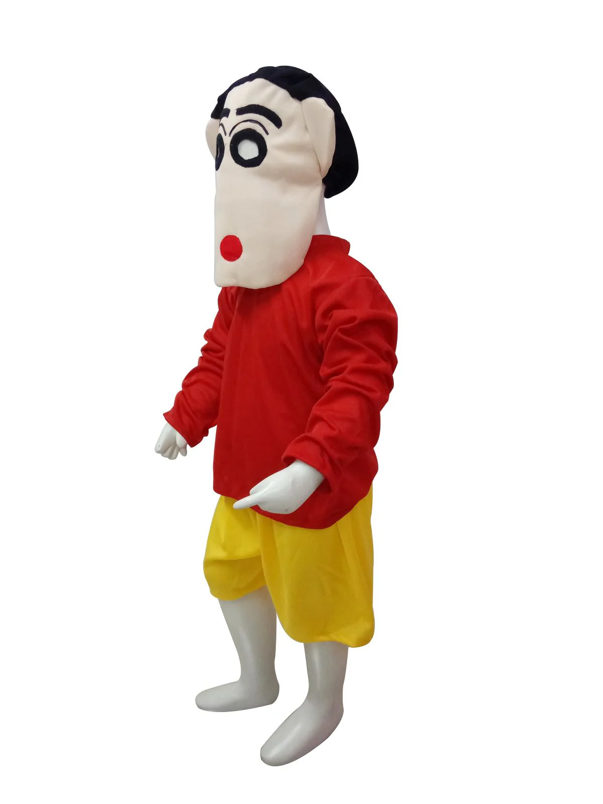 Red & Yellow Playful & Naughty Boy Cartoon Character Kids Fancy Dress Costume - Image 3