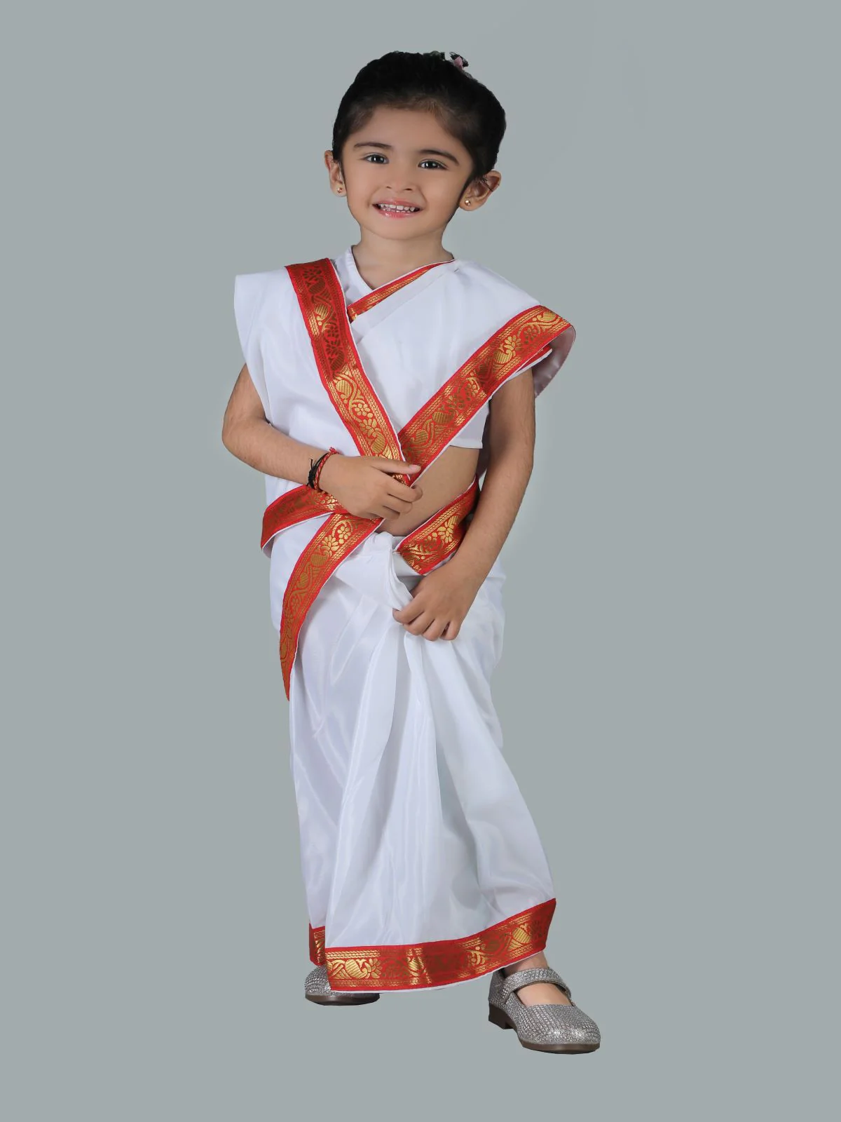 Sarojini Naidu Leader Saree GIrls & Women Fancy Dress Costume - Image 6