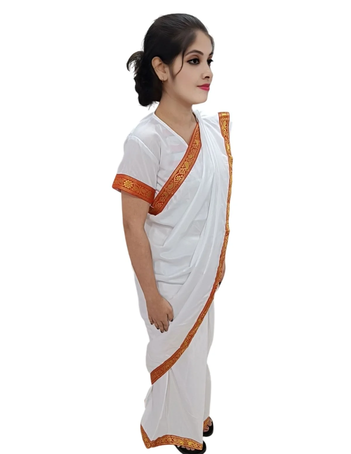 Sarojini Naidu Leader Saree GIrls & Women Fancy Dress Costume - Image 8
