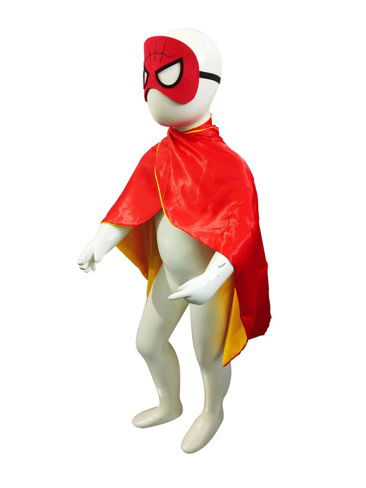 The Red & Blue Superhero Cape Kids Fancy Dress Costume - Image 4