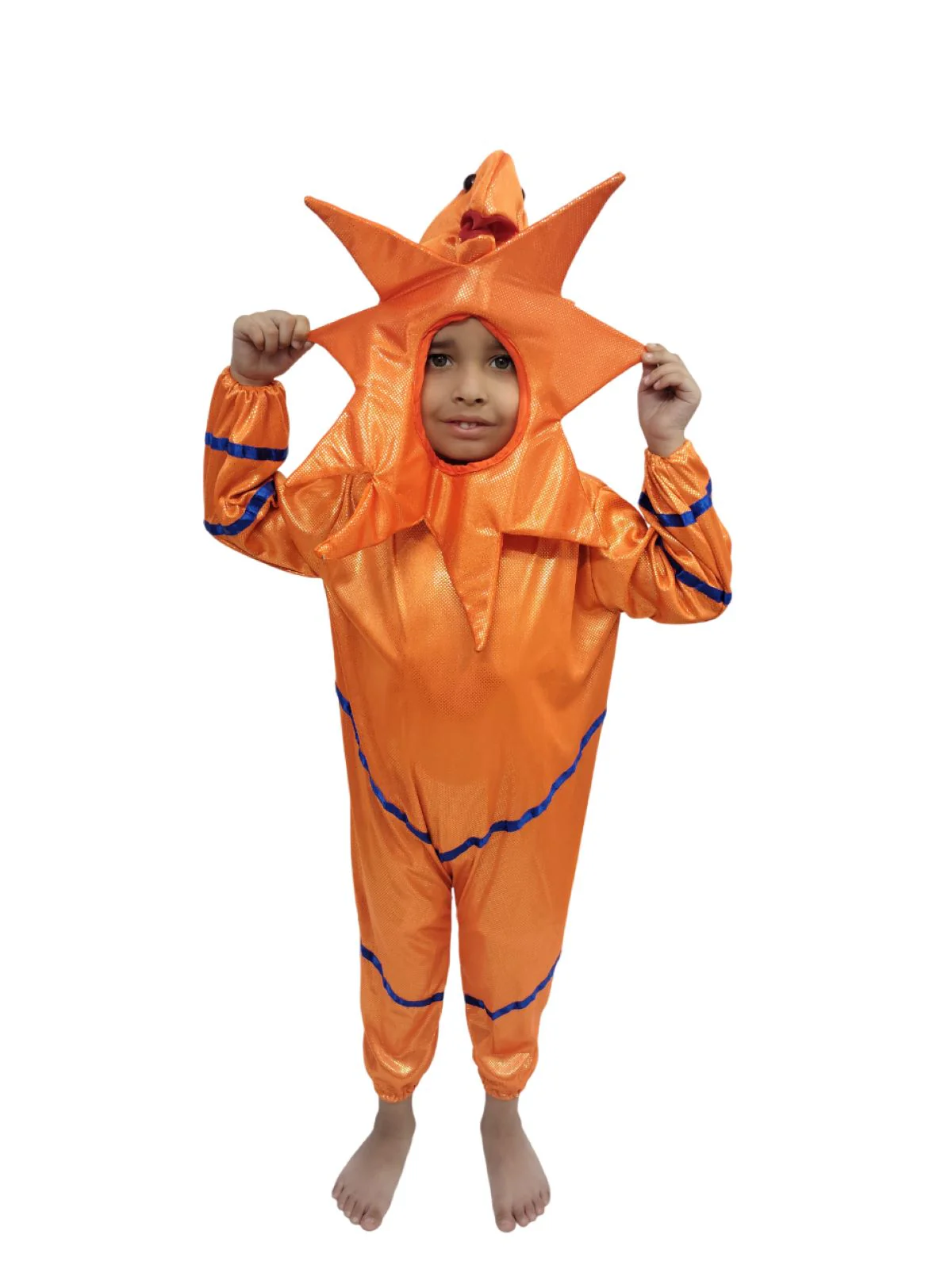 StarFish Star Fish Orange Golden Aquatic Animal Kids Fancy Dress Costume - Image 6