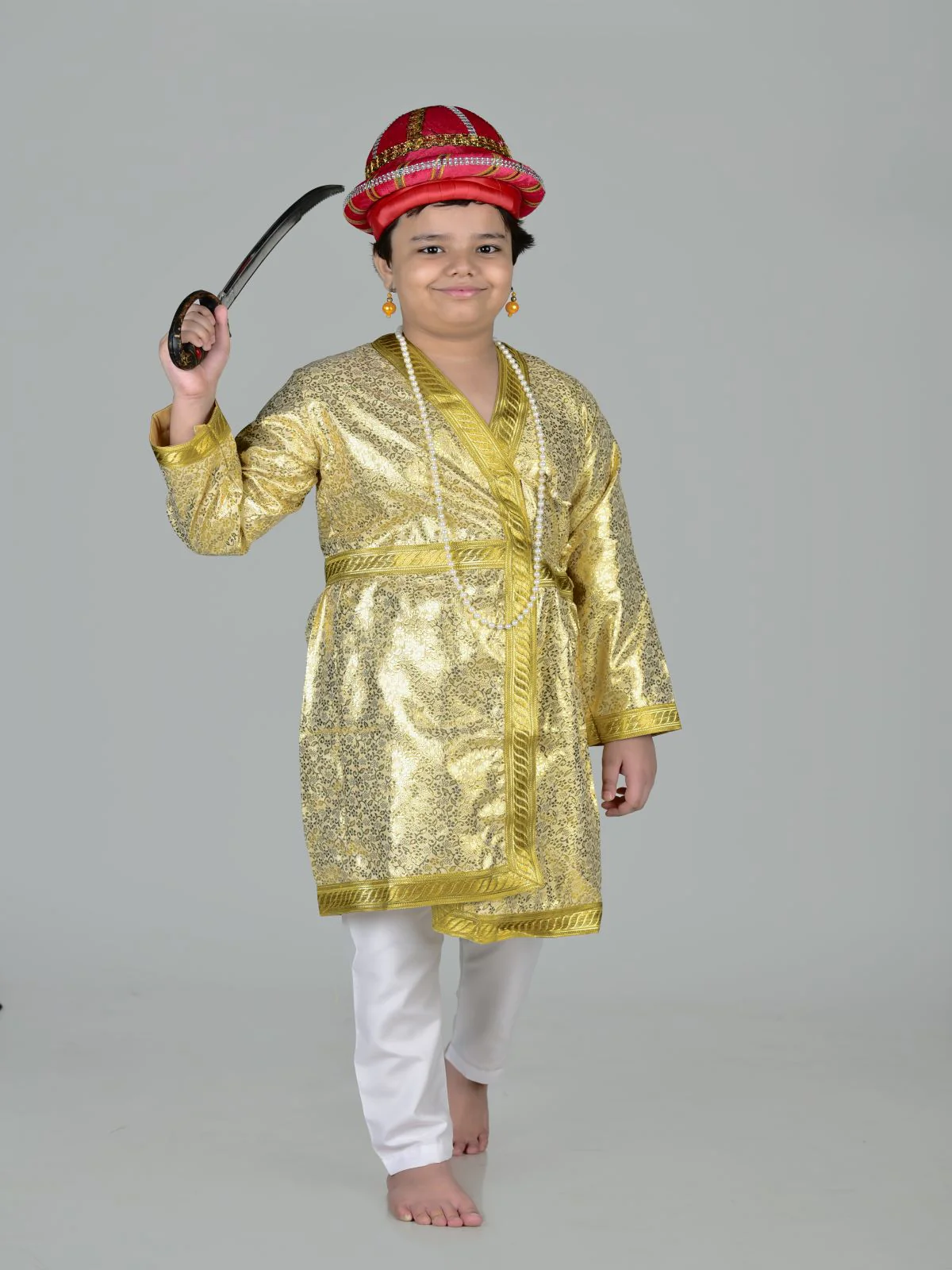 Tipu Sultan Nana Saheb Indian King Kids Fancy Dress Costume for Boys & Men - Image 6