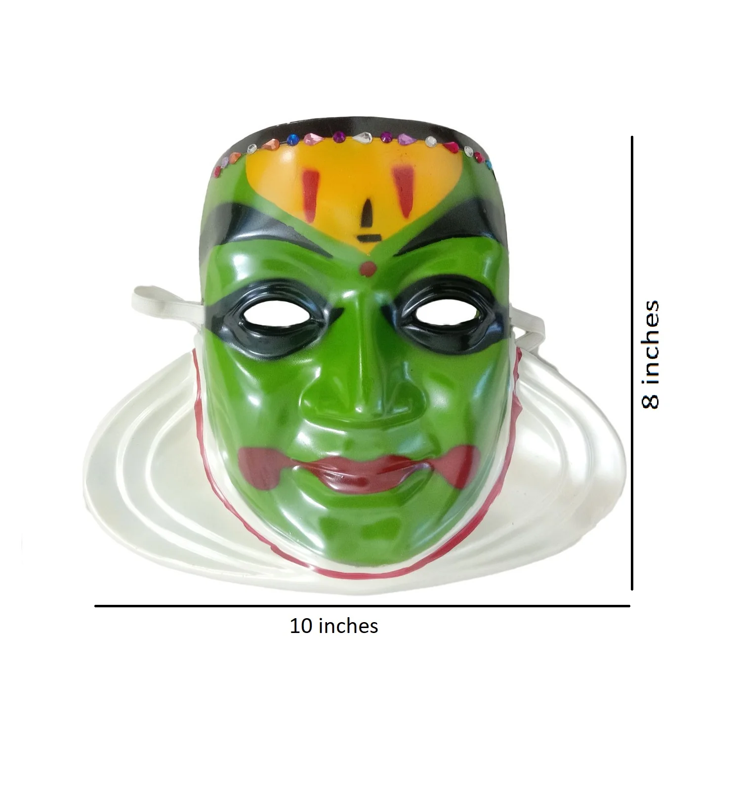 Traditional Kathakali Chhau Dance Face Mask Fancy Dress Costume Accessories - Image 5
