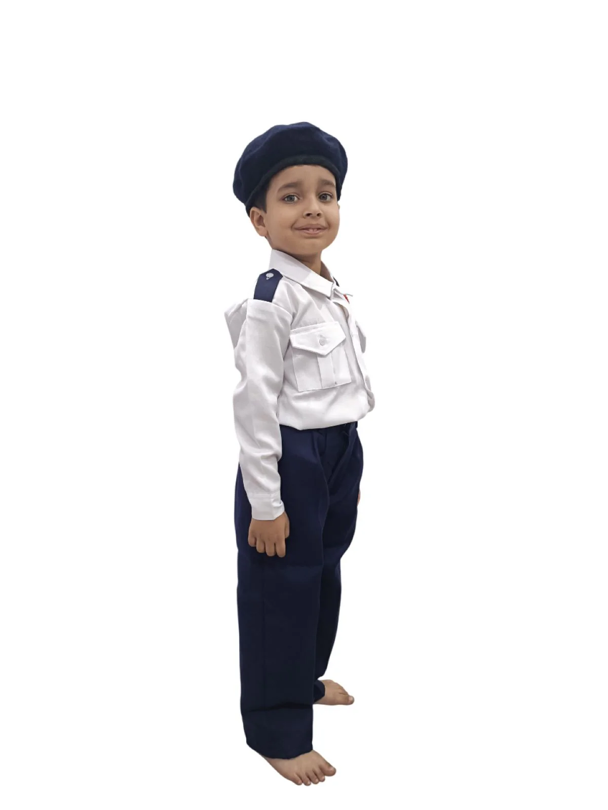 Traffic Police Indian Community Helpers Fancy Dress Costume for Kids - Image 2
