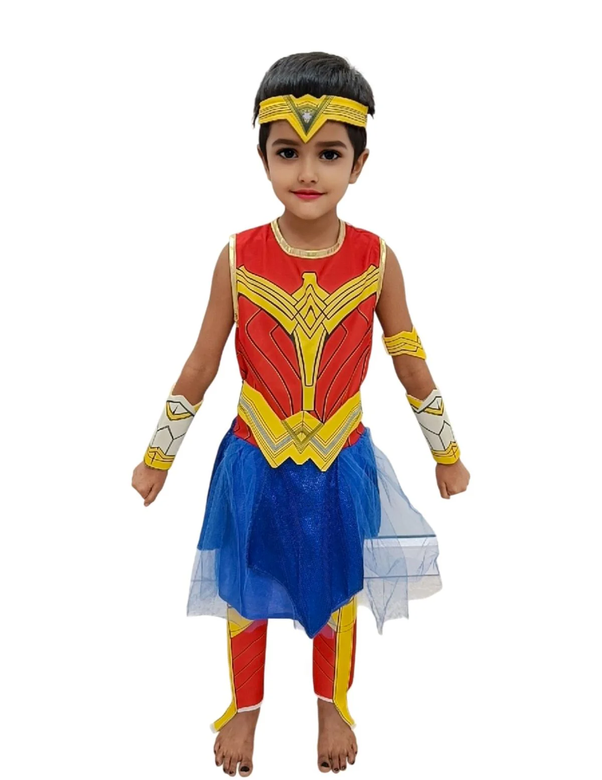 Goddess of War American Comic Superhero Kids Fancy Dress Costume for Girls - Imported - Image 7